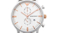  Shop Authentic Emporio Armani Chronograph White Dial Two Tone Steel Strap Watch For Men - AR0399 - Luxxuri
