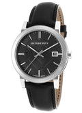  Shop Authentic Burberry The City Black Dial Black Leather Strap Watch for Men - BU9009 - Luxxuri
