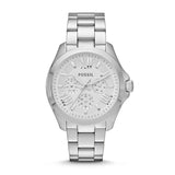  Shop Authentic Fossil Cecile Multifunction Silver Dial Silver Steel Strap Watch for Women - AM4509 - Luxxuri