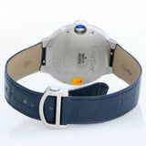  Shop Authentic Cartier Ballon Bleu De Cartier Blue Dial Blue Leather Strap Watch for Men - WSBB0027 - Luxxuri