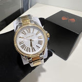  Shop Authentic Michael Kors Kacie Three Hand Silver Dial Two Tone Steel Strap Watch for Women - MK6931 - Luxxuri