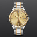 Tudor Style Automatic Gold Dial Two Tone Steel Strap Watch for Men - M12713-0001