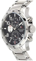  Shop Authentic Tommy Hilfiger Cool Sport Multifunction Black Dial Silver Steel Strap Watch for Men - 1791141 - Luxxuri