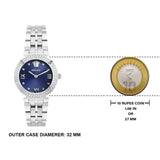  Shop Authentic Versace Daphnis Analog Blue Dial Silver Steel Strap Watch for Women - VEOCA0124 - Luxxuri