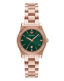  Shop Authentic Emporio Armani Federica Analog Green Dial Rose Gold Steel Strap Watch for Women - AR11639 - Luxxuri