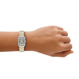  Shop Authentic Emporio Armani Genni Crystals Silver Dial Two Tone Steel Strap Watch for Women - AR11704 - Luxxuri