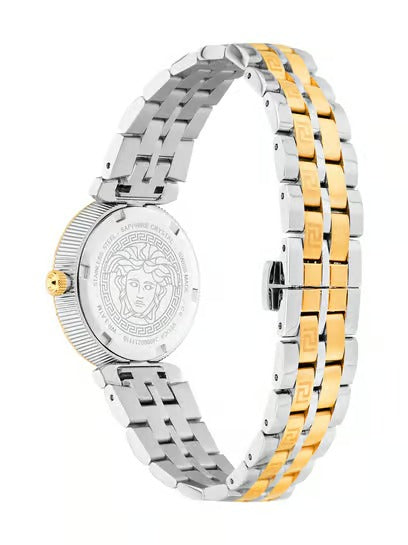  Shop Authentic Versace Daphnis White Dial Two Tone Steel Strap Watch for Women - VEOCA0324 - Luxxuri