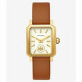 Tory Burch Robinson White Dial Brown Leather Strap Watch for Women - TBW1503