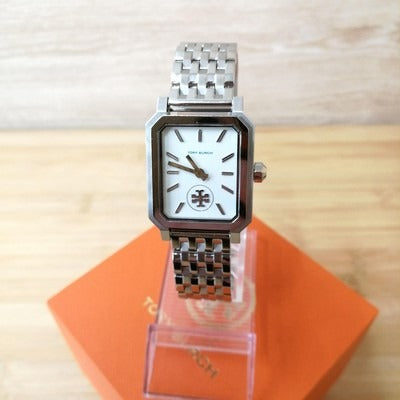 Tory Burch Robinson White Dial Silver Steel Strap Watch for Women - TBW1510