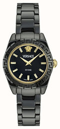  Shop Authentic Versace DV One Mini Black Dial Black Steel Strap Watch for Women - VE9F00124 - Luxxuri