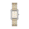 Tory Burch Eleanor White Dial Two Tone Steel Strap Watch for Women - TBW1070