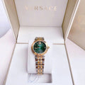  Shop Authentic Versace Daphnis Quartz Green Dial Two Tone Steel Strap Watch for Women - VEOCA0424 - Luxxuri