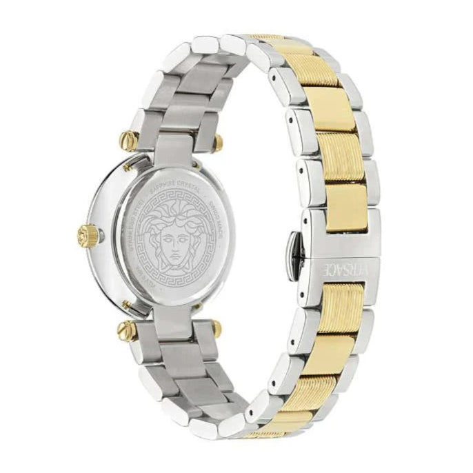  Shop Authentic Versace Reve Analog Gold Dial Two Tone Steel Strap Watch for Women - VE8B00324 - Luxxuri