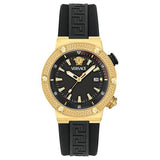  Shop Authentic Versace Greca Logo Diver Quartz Black Dial Black Rubber Strap Watch for Men - VE8G00324 - Luxxuri