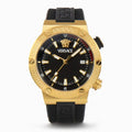  Shop Authentic Versace Greca Logo Diver Quartz Black Dial Black Rubber Strap Watch for Men - VE8G00324 - Luxxuri
