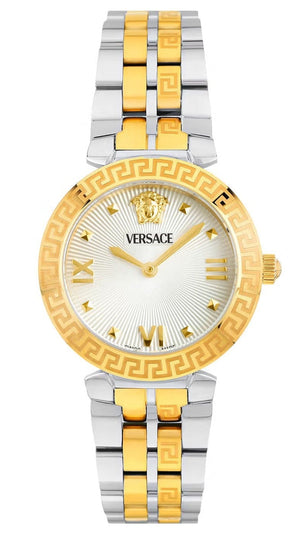  Shop Authentic Versace Daphnis White Dial Two Tone Steel Strap Watch for Women - VEOCA0324 - Luxxuri