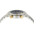  Shop Authentic Versace Greca Logo Diver Quartz Black Dial Two Tone Steel Strap Watch for Men - VE8G00424 - Luxxuri