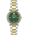  Shop Authentic Versace Reve Analog Green Dial Two Tone Steel Strap Watch for Women - VE8B00524 - Luxxuri