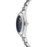  Shop Authentic Versace V-Code Analog Blue Dial Silver Steel Strap Watch for Women - VE8I00324 - Luxxuri