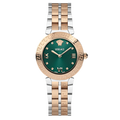  Shop Authentic Versace Daphnis Analog Green Dial Two Tone Steel Strap Watch for Women - VEOCA0224 - Luxxuri