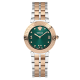  Shop Authentic Versace Daphnis Analog Green Dial Two Tone Steel Strap Watch for Women - VEOCA0224 - Luxxuri