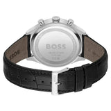  Shop Authentic Hugo Boss Gregor Chronograph Black Dial Black Leather Strap Watch for Men - 1514049 - Luxxuri