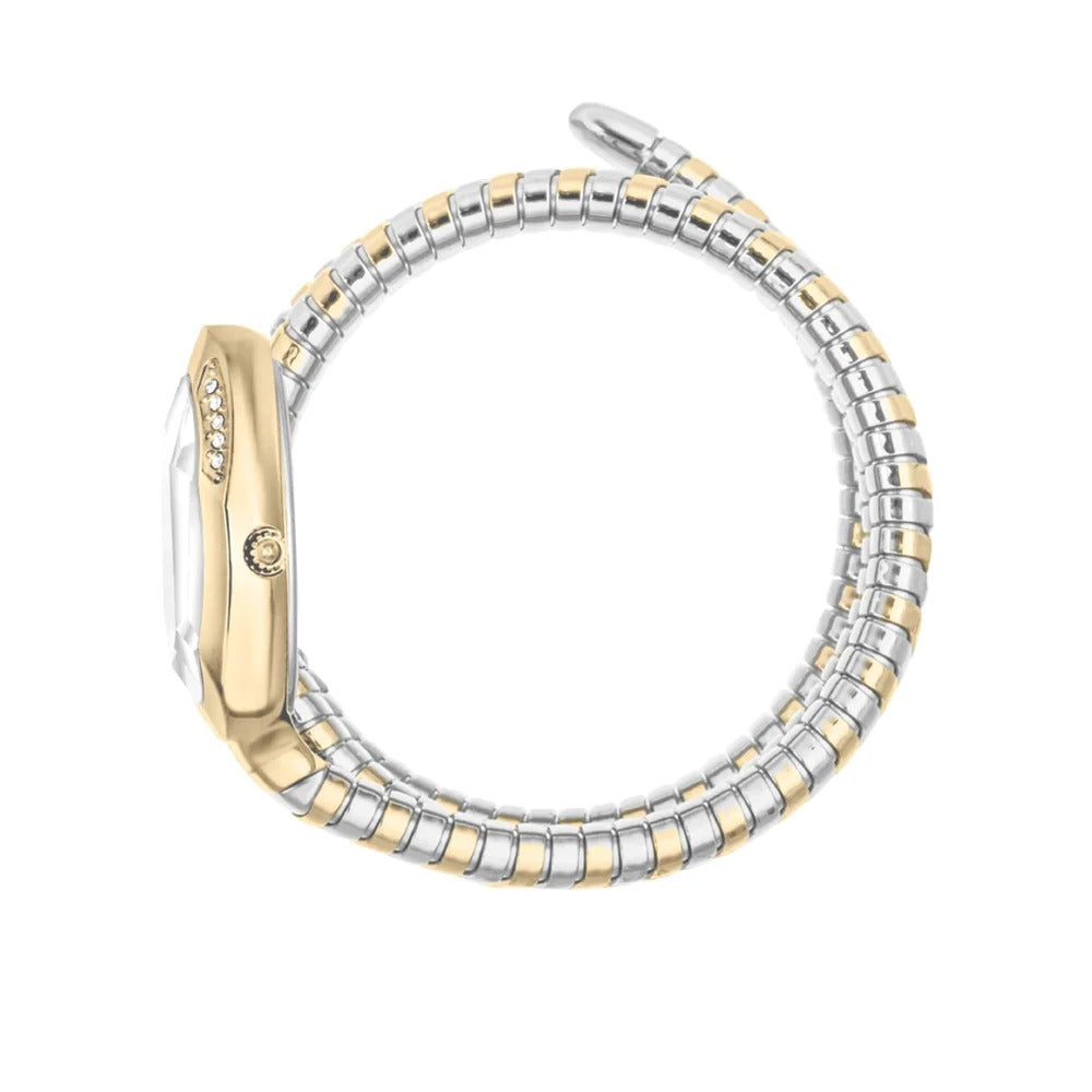 Just Cavalli Glam Evo 9 White Dial Two Tone Steel Strap Watch for Women - JC1L224M0065