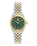  Shop Authentic Versace V-Code Analog Green Dial Two Tone Steel Strap Watch for Women - VE8I00424 - Luxxuri
