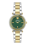  Shop Authentic Versace Reve Analog Green Dial Two Tone Steel Strap Watch for Women - VE8B00524 - Luxxuri