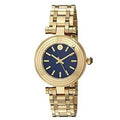 Tory Burch Classic T Black Dial Gold Steel Strap Watch for Women - TBW9010