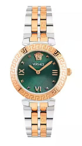  Shop Authentic Versace Daphnis Analog Green Dial Two Tone Steel Strap Watch for Women - VEOCA0224 - Luxxuri