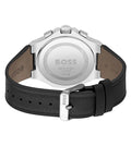  Shop Authentic Hugo Boss Taper Chronograph Black Dial Black Leather Strap Watch for Men - 1514085 - Luxxuri