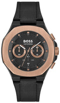  Shop Authentic Hugo Boss Taper Chronograph Black Dial Black Leather Strap Watch for Men - 1514089 - Luxxuri