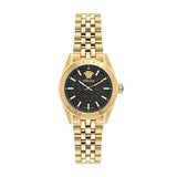  Shop Authentic Versace V-Code Quartz Black Dial Gold Steel Strap Watch for Women - VE8I00724 - Luxxuri