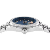  Shop Authentic Versace V-Code Analog Blue Dial Silver Steel Strap Watch for Women - VE8I00324 - Luxxuri