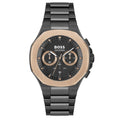  Shop Authentic Hugo Boss Taper Chronograph Black Dial Black Steel Strap Watch for Men - 1514090 - Luxxuri