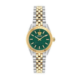  Shop Authentic Versace V-Code Analog Green Dial Two Tone Steel Strap Watch for Women - VE8I00424 - Luxxuri