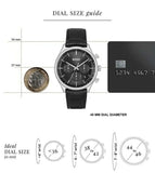  Shop Authentic Hugo Boss Gregor Chronograph Black Dial Black Leather Strap Watch for Men - 1514049 - Luxxuri