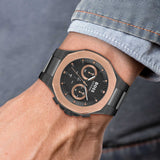  Shop Authentic Hugo Boss Taper Chronograph Black Dial Black Steel Strap Watch for Men - 1514090 - Luxxuri