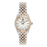  Shop Authentic Versace V-Code Analog White Dial Two Tone Steel Strap Watch for Women - VE8I00624 - Luxxuri