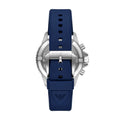  Shop Authentic Emporio Armani World Explorer Chronograph Blue Dial Blue Silicone Strap Watch for Men - AR11696 - Luxxuri