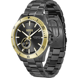  Shop Authentic Hugo Boss Troper Chronograph Automatic Black Dial Black Steel Strap Watch for Men - 1514203 - Luxxuri