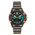  Shop Authentic Versace Icon Active Chronograph Black Dial Black Rubber Strap Unisex Watch - VE8P00224 - Luxxuri