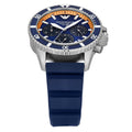  Shop Authentic Emporio Armani World Explorer Chronograph Blue Dial Blue Silicone Strap Watch for Men - AR11696 - Luxxuri