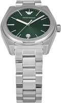  Shop Authentic Emporio Armani Frederico Analog Green Dial Silver Steel Strap Watch for Men - AR11621 - Luxxuri