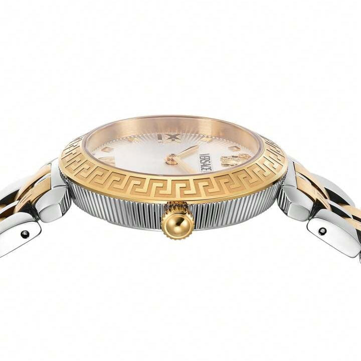  Shop Authentic Versace Daphnis White Dial Two Tone Steel Strap Watch for Women - VEOCA0324 - Luxxuri