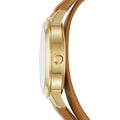 Tory Burch Collins Quartz White Dial Brown Leather Strap Watch for Women - TBW1304