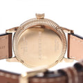  Shop Authentic Burberry The Utilitarian White Dial Brown Leather Strap Watch for Women - BU7865 - Luxxuri