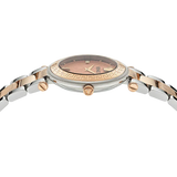  Shop Authentic Versace Reve Analog Rose Gold Dial Two Tone Steel Strap Watch for Women - VE8B00424 - Luxxuri