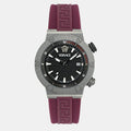  Shop Authentic Versace Greca Logo Diver Quartz Black Dial Purple Rubber Strap Watch for Men - VE8G00224 - Luxxuri
